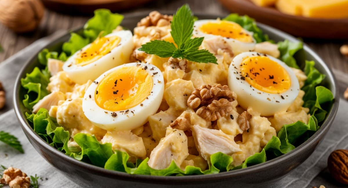 Идеально на 23 февраля и 8 марта: нежный польский салат "Зузанна" — сразит красотой и вкусом