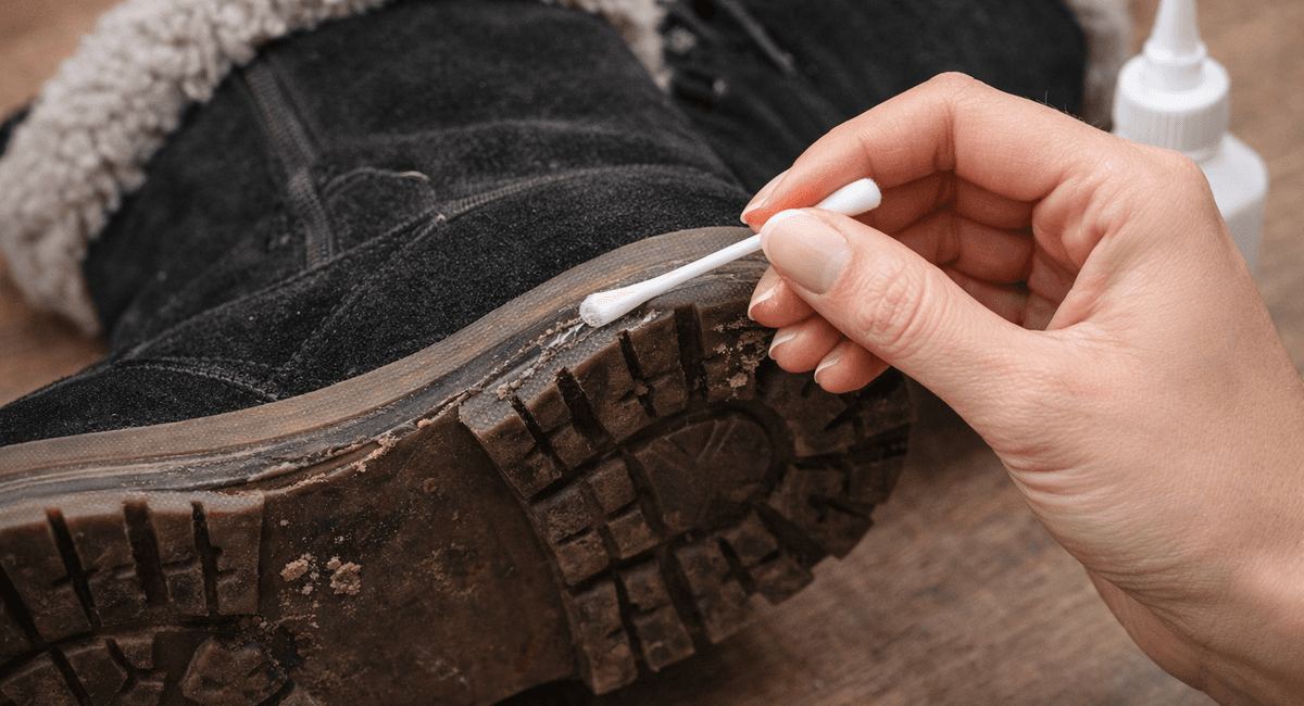 2 мазка на подошву — ботинки больше не скользят даже в мартовский гололед: по тротуару порхаю как бабочка