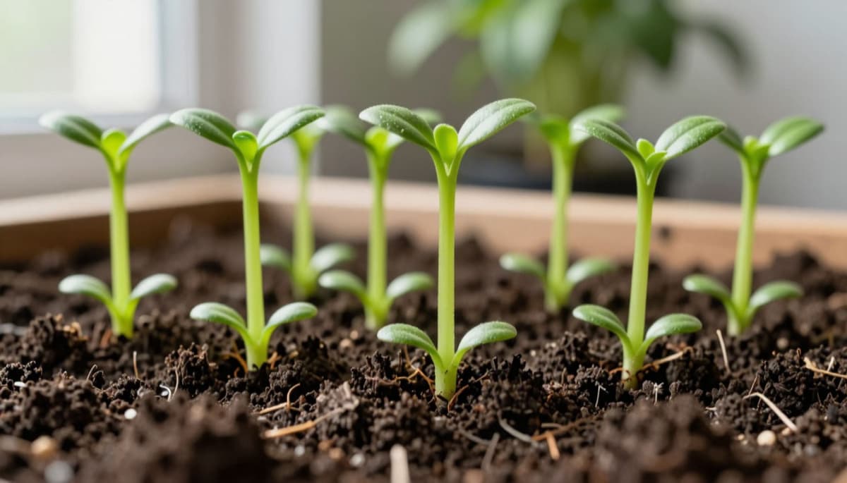При появлении первых листочков — сразу: 1 гр. на литр воды — и рассаду томатов распирает сила и бодрость