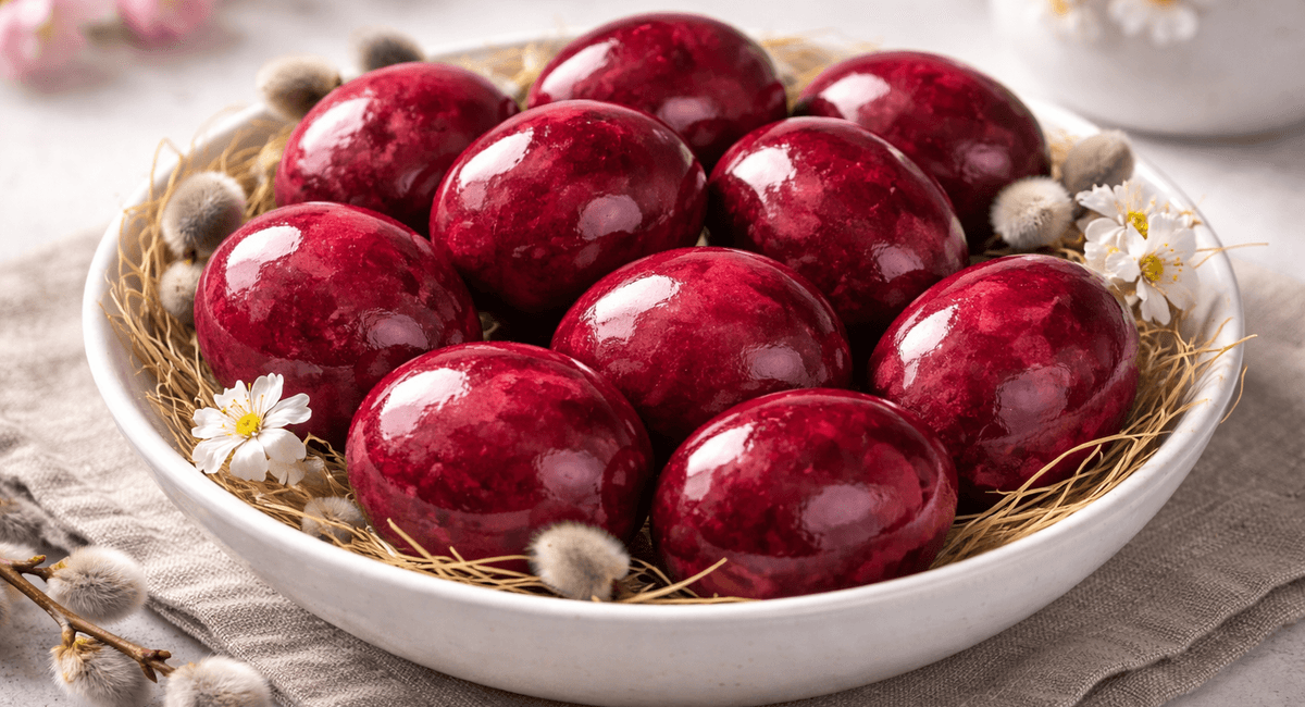 Луковая шелуха теперь в пролете: крашу яйца на Пасху 1 овощем — такой красоте позавидует даже Курочка-Ряба