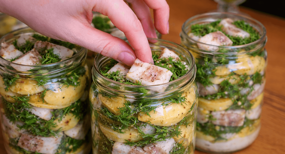 Картошку больше не жарю: томлю с салом в банке по-белорусски — вкуснота нереальная