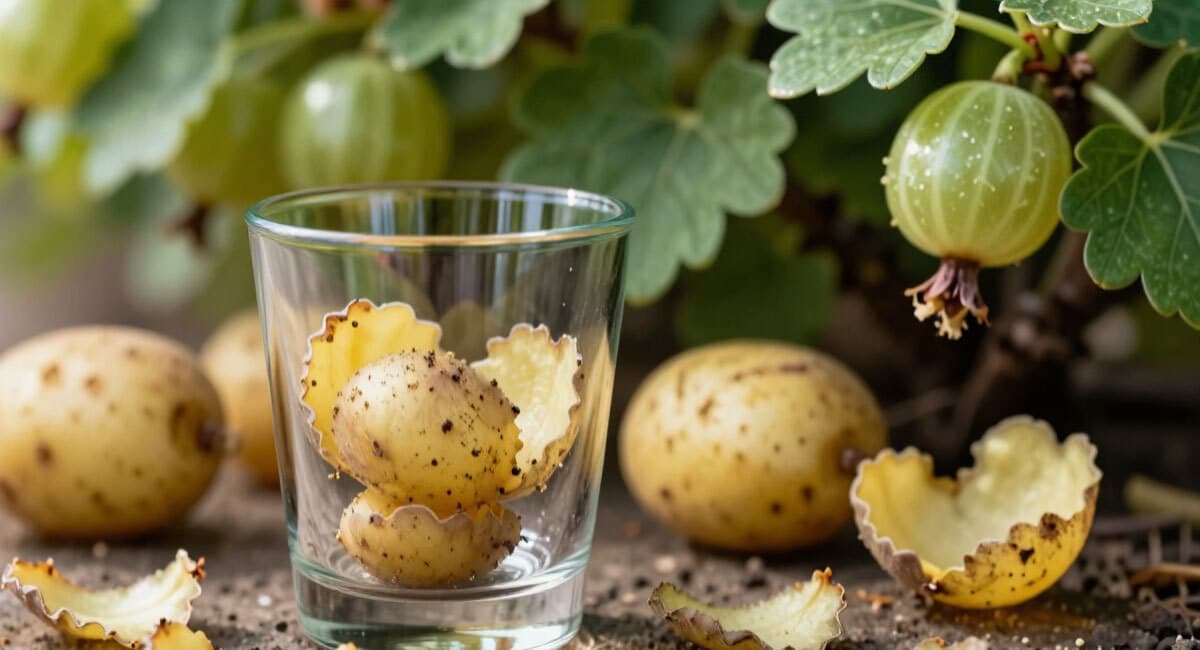 Не мусор, а клад: 1 стакан под куст — и крыжовник ломится от урожая — ягоды крупные, без единой трещинки