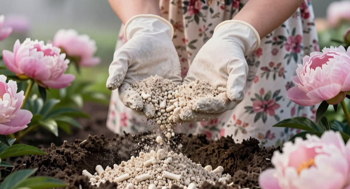 2 горсти под пионы — и цветы размером с тарелку: бутонов в 3 раза больше, аромат на весь сад