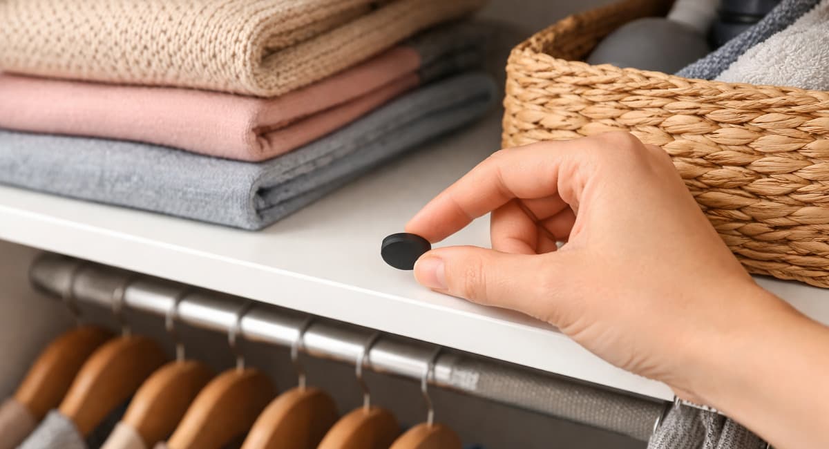 Кладу 1 таблетку на полку в шкаф — и белье благоухает, как райский сад: никакого кислого душка