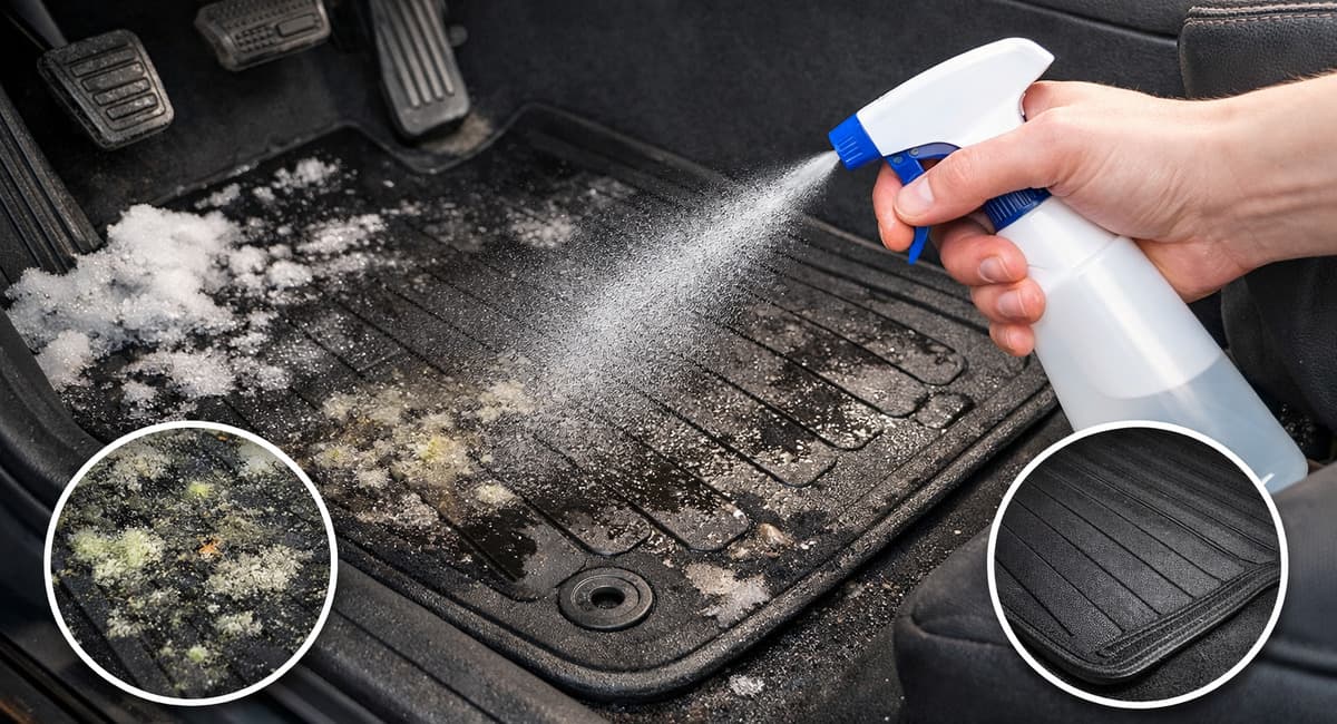 Брызгаю 2 пшика на коврики — и запах сырости исчезает навсегда: никакой плесени даже после зимы