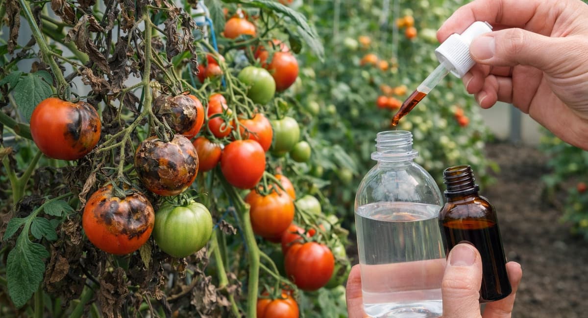 Дачникам знать — обязательно: 1 пузырек в теплицу - и фитофторы на помидорах больше нет