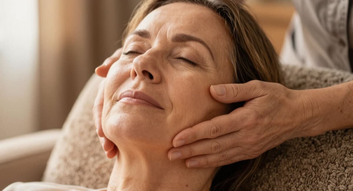 Особая техника массажа лица скроет второй подбородок — идеальное решение для женщин после 45