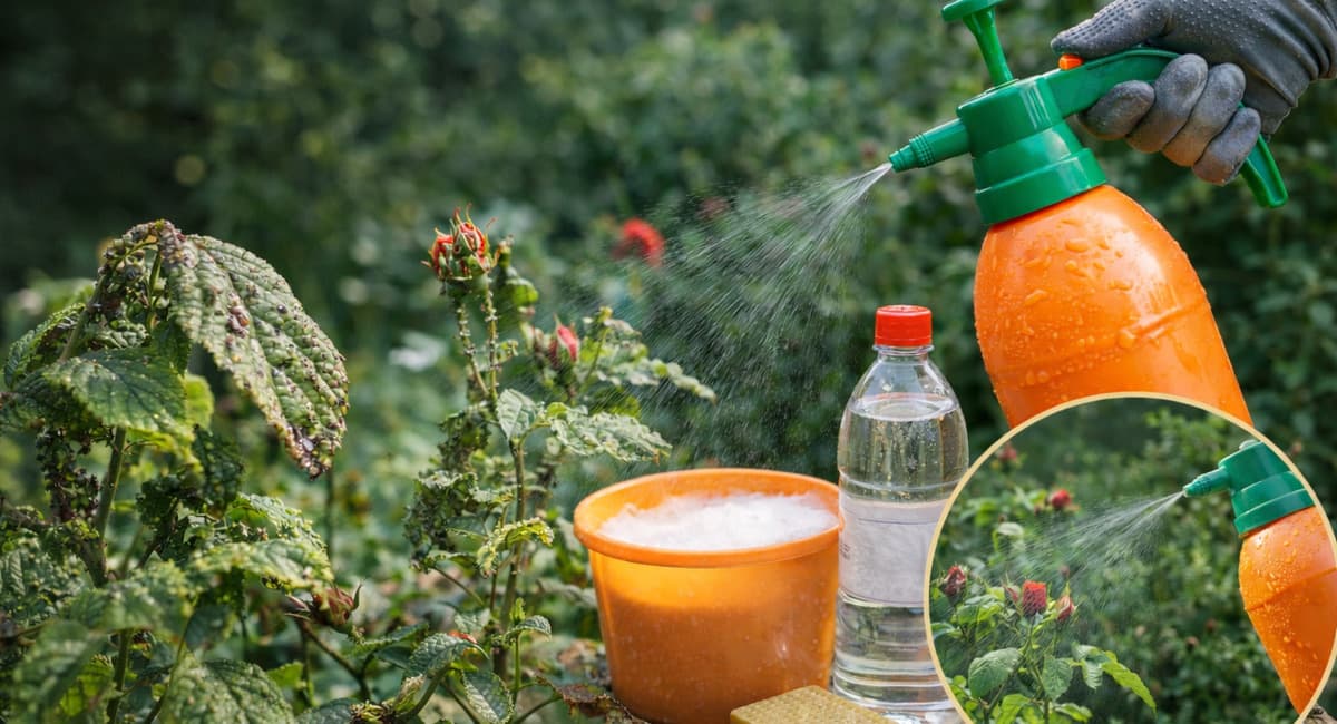 1 колпачок в опрыскиватель — и тля исчезает за сутки: даже с роз и смородины