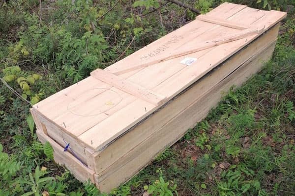 В Каменске-Уральском в лесополосе обнаружен металлический ящик, похожий на гроб