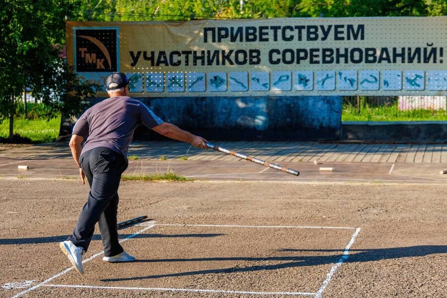 Первенство по игре в городки состоялось в Каменске-Уральском среди заводчан  