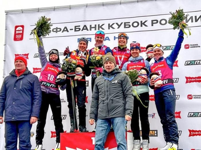 Бронза Тамары Дербушевой! Биатлонистка из Каменска-Уральского на пьедестале Кубка России