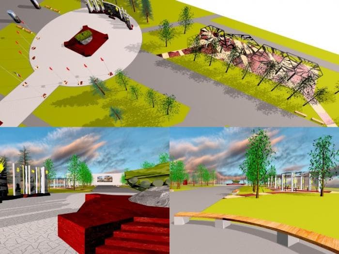 Работы начнутся скоро: в Каменске-Уральском завершён проект благоустройства Аллеи Славы