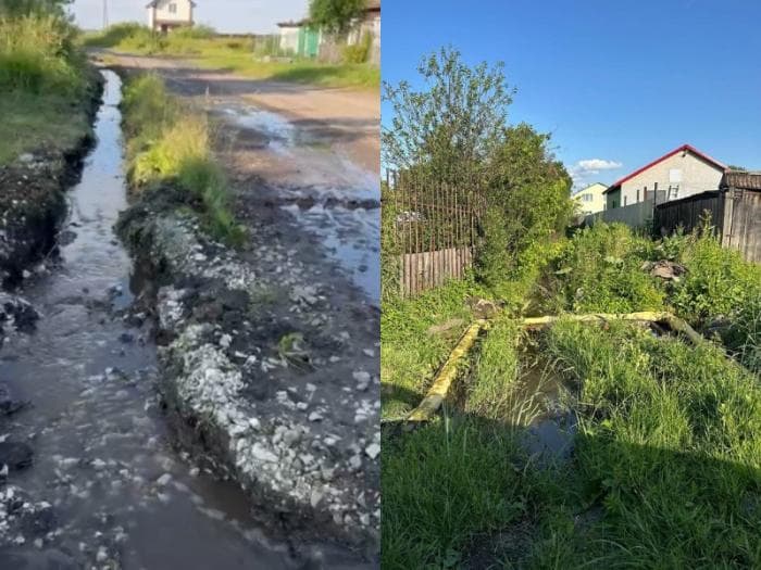 Тонуть больше не будут: в поселке под Каменском-Уральским вырыли траншеи
