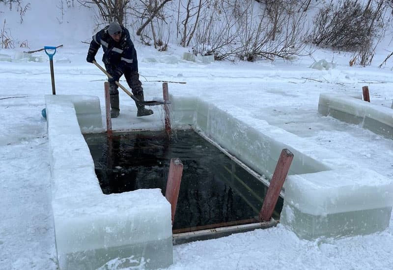 На Каменке в Каменске-Уральском оборудуют купели к Крещению Господню