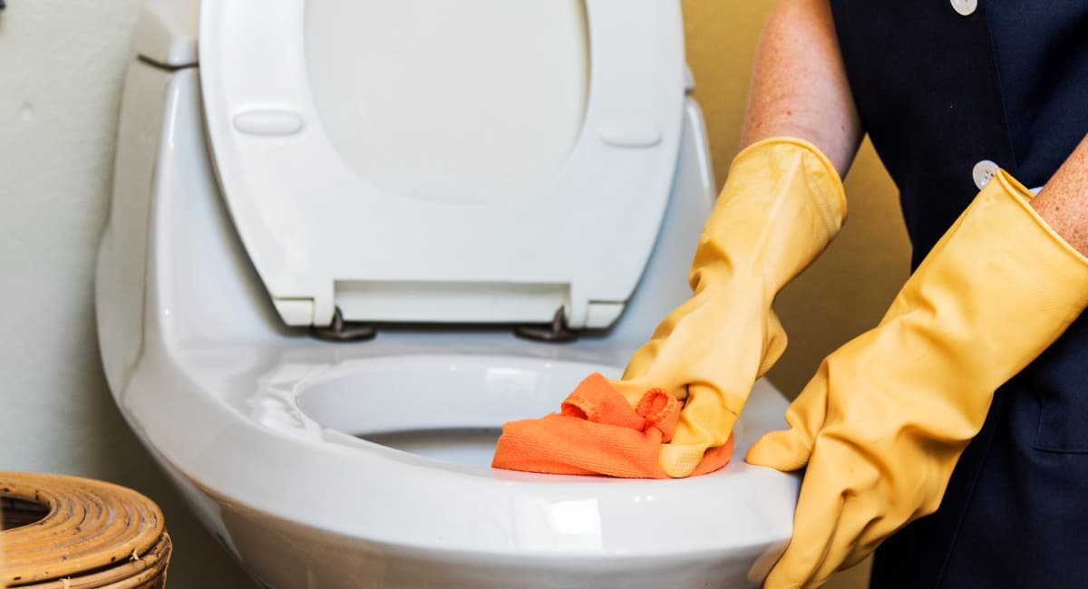 Дно унитаза отмыла на раз — даже ершик не трогала: заливаем и смываем — налет сам уползает в трубу