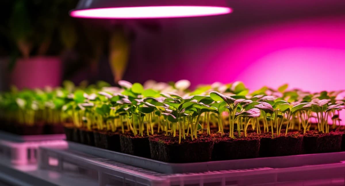 Выключаю лампы на ночь и вот почему: рассада перестала вытягиваться и пошла вширь