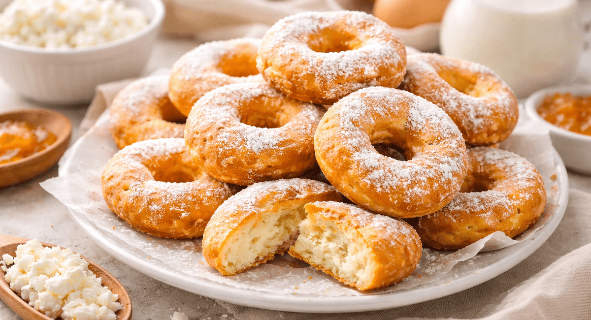 Беру самый дешевый творог и пеку кучу «Колечек»: творожные вкусняшки быстрее сырников и проще баурсаков