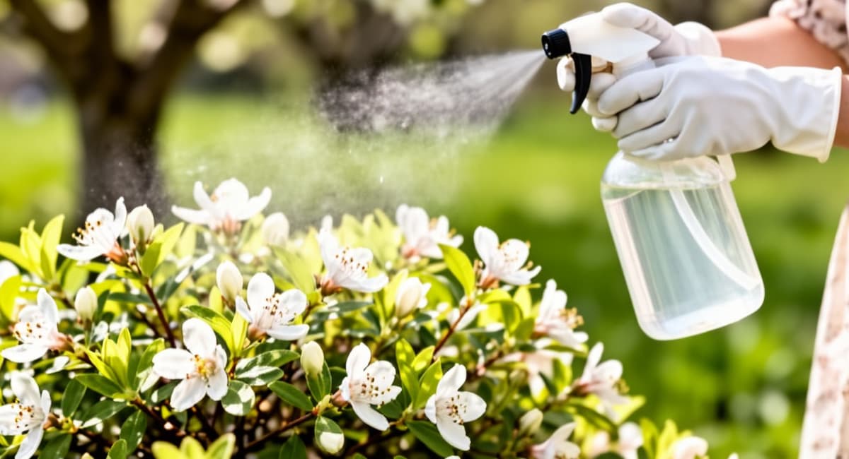 До набухания почек — обязательно: опрыскиваю жимолость этим раствором, и тля даже не подлетает