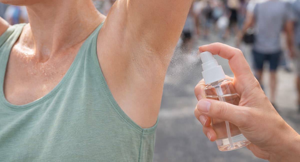 Пшикните на подмышки перед выходом – запаха пота нет 24 часа, даже в жару